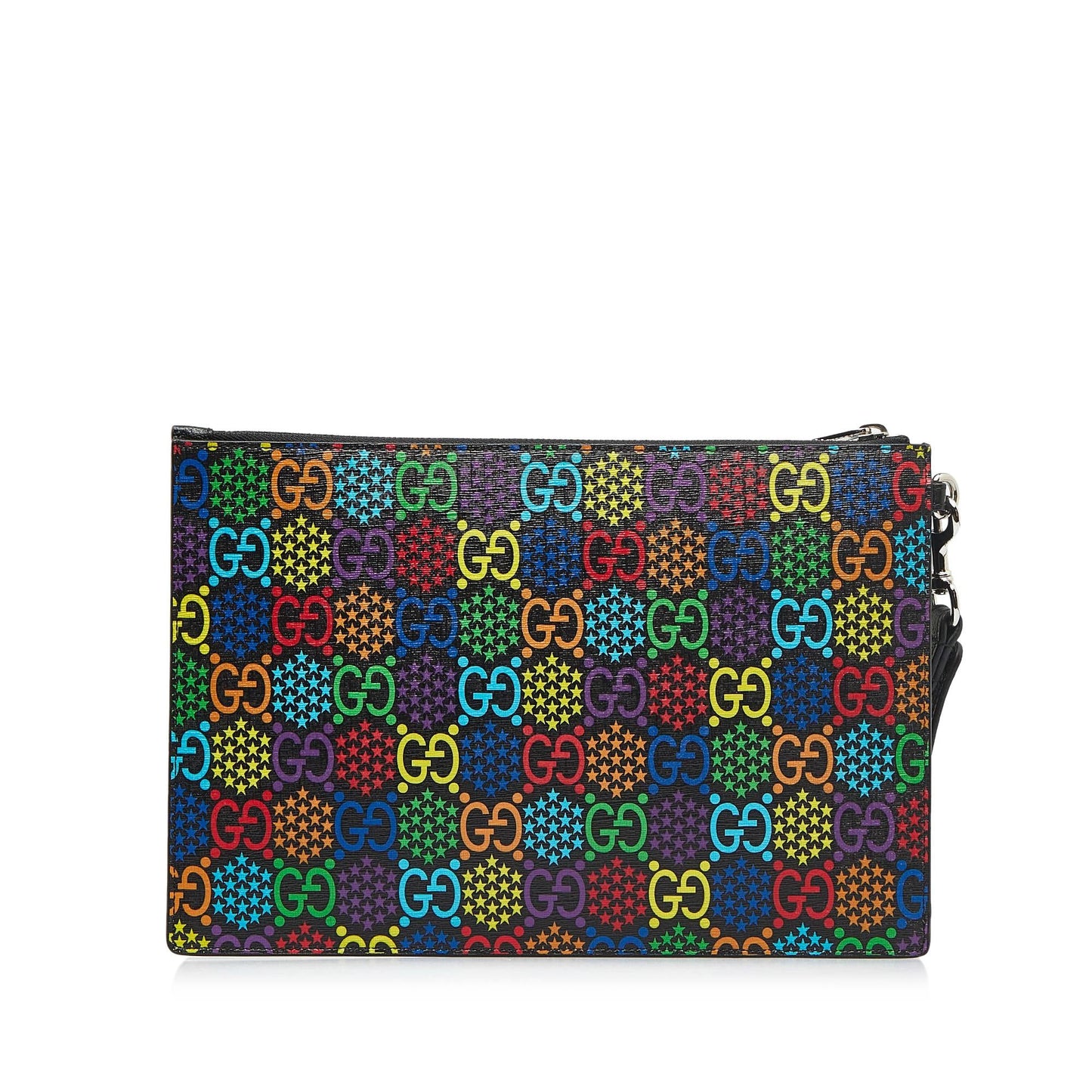 Gucci GG Supreme Psychedelic Zip Clutch (SHG-9nqASI)