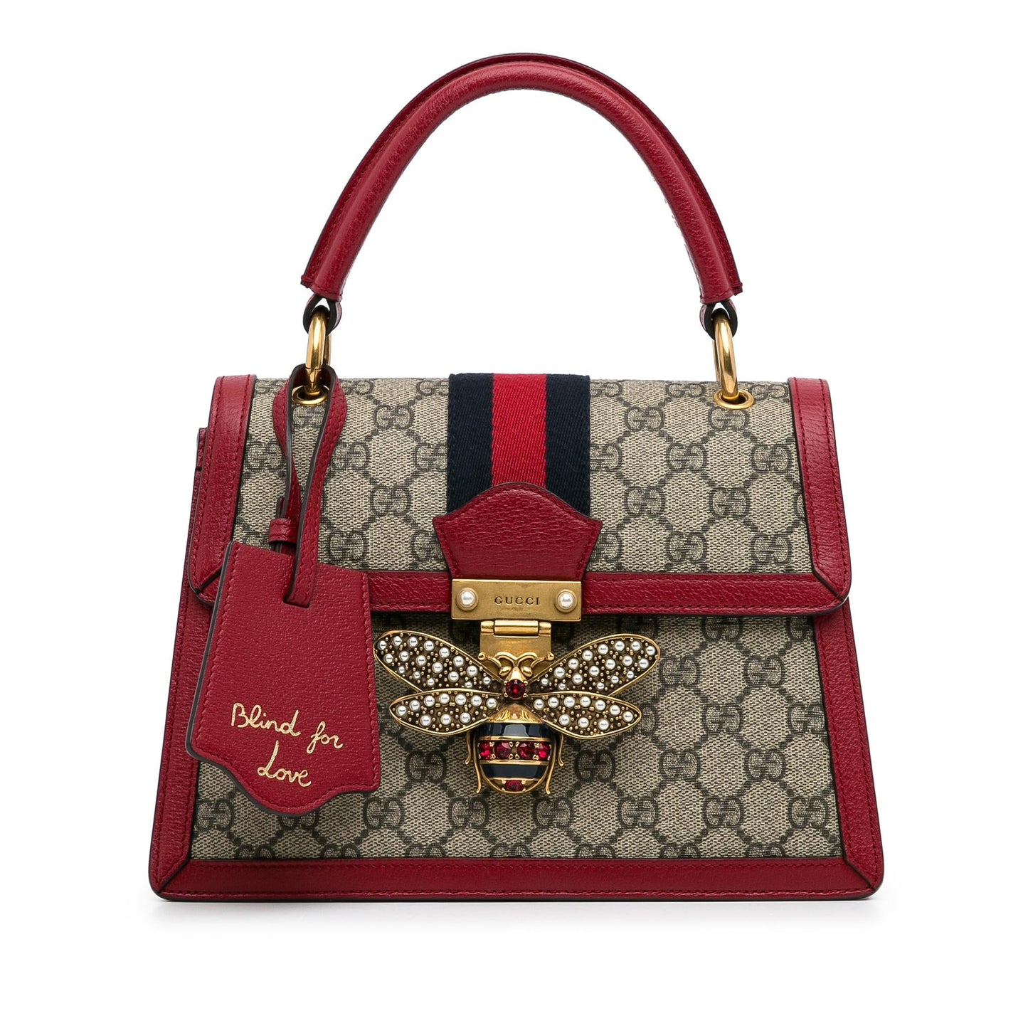 Gucci GG Supreme Queen Margaret Satchel (SHG-bPHpLo)