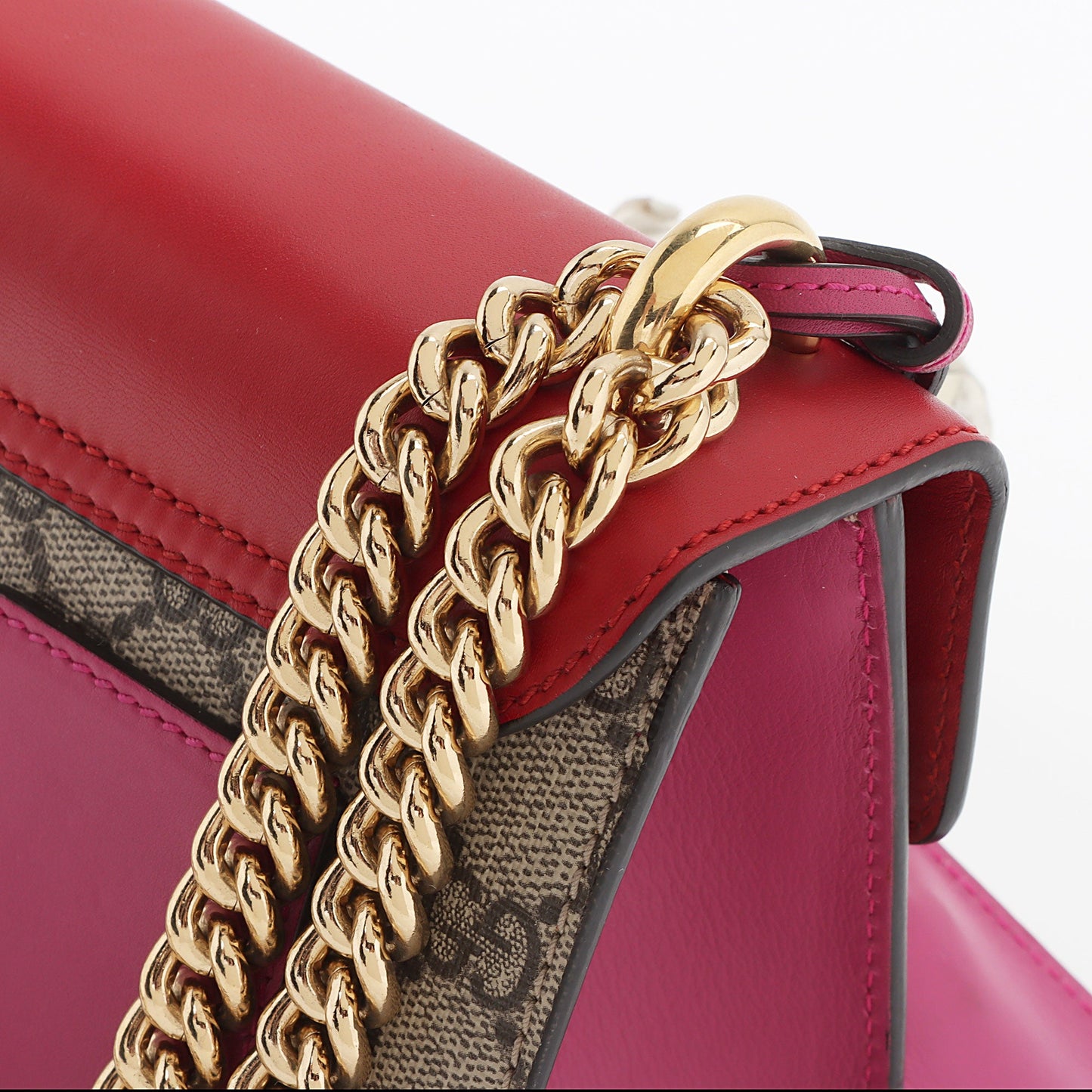 Gucci GG Supreme Small Padlock Shoulder Bag (SHF-121XFL)