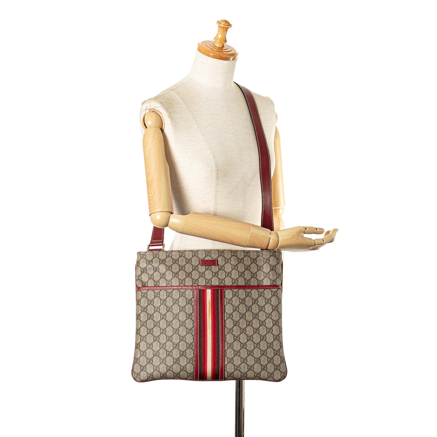 Gucci GG Supreme Web Crossbody (SHG-2dgY1o)