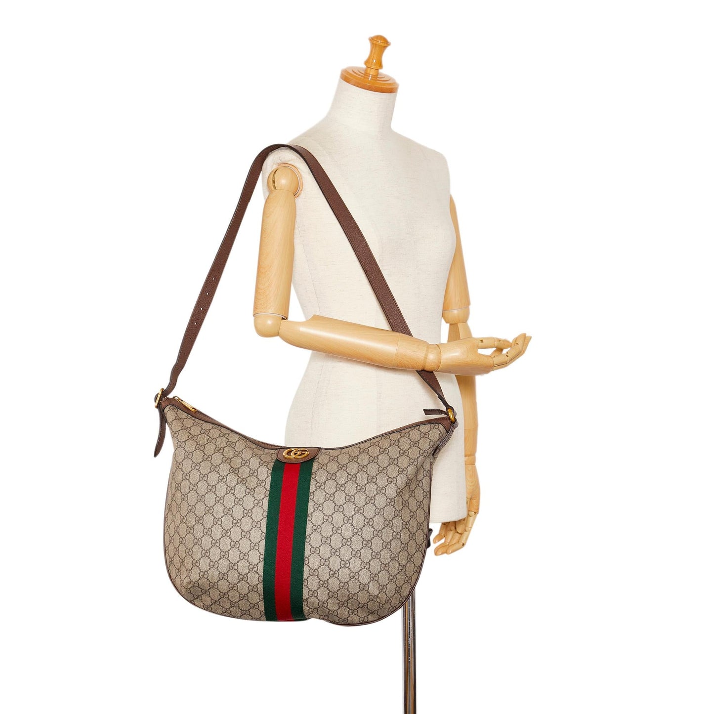 Gucci GG Supreme Web Ophidia Half Moon (SHG-T3BRFr)