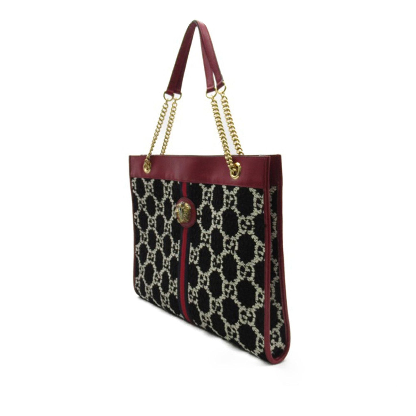 Gucci GG Tweed Rajah Web Tote (SHG-VUGhyI)