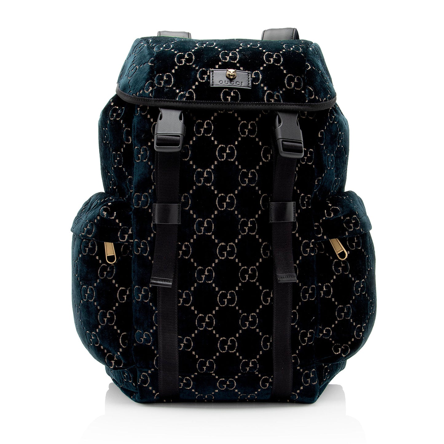 Gucci GG Velvet Medium Flap Backpack (SHF-6tMz52)