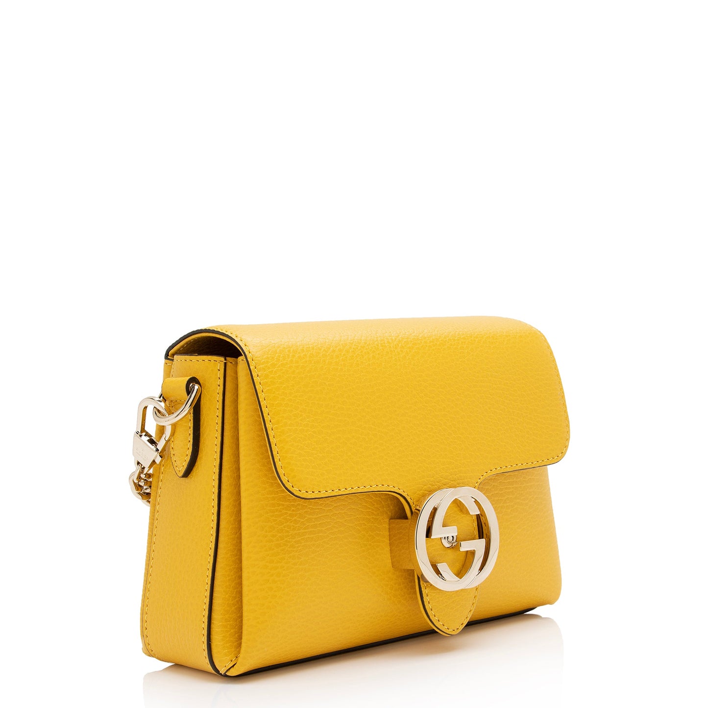 Gucci Grained Calfskin Interlocking G Small Crossbody Bag (SHF-WZ1qPR)