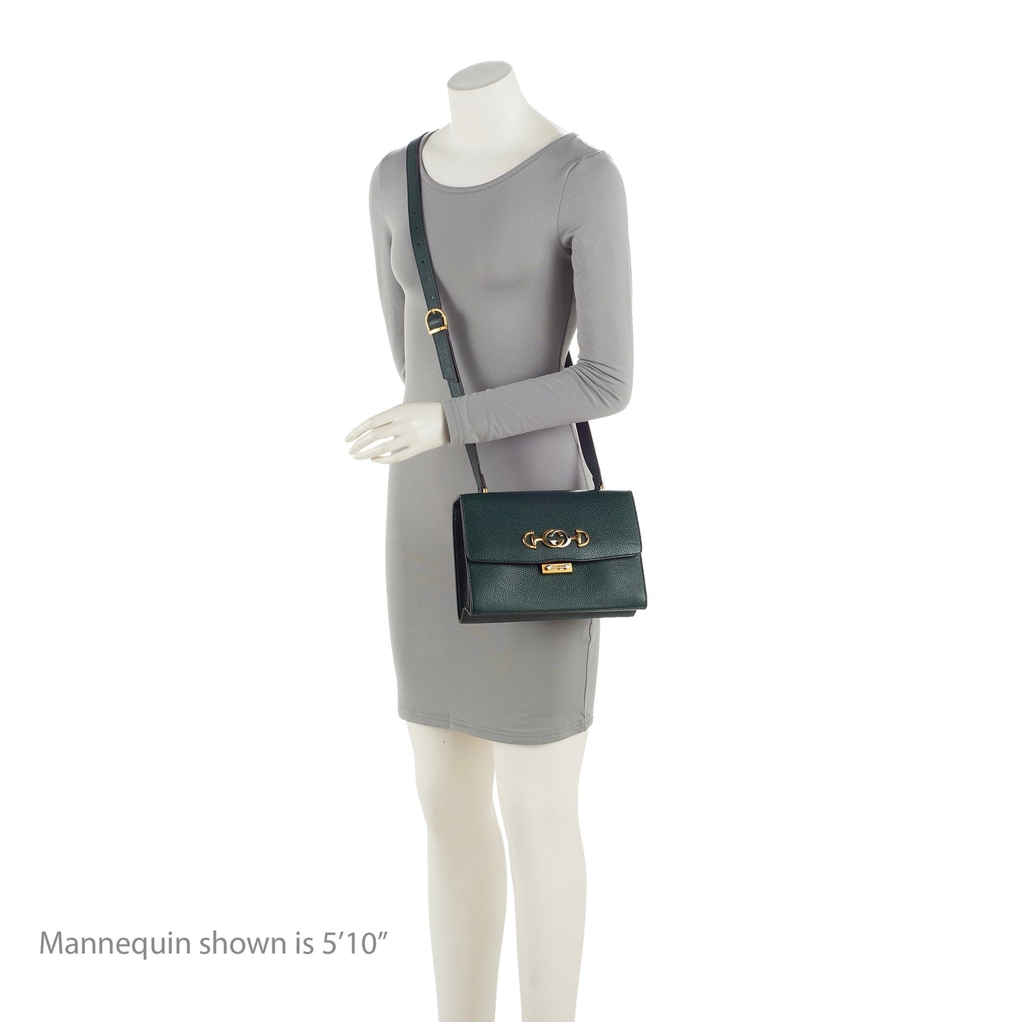 Gucci Grained Calfskin Zumi Small Crossbody Bag (SHF-23619)