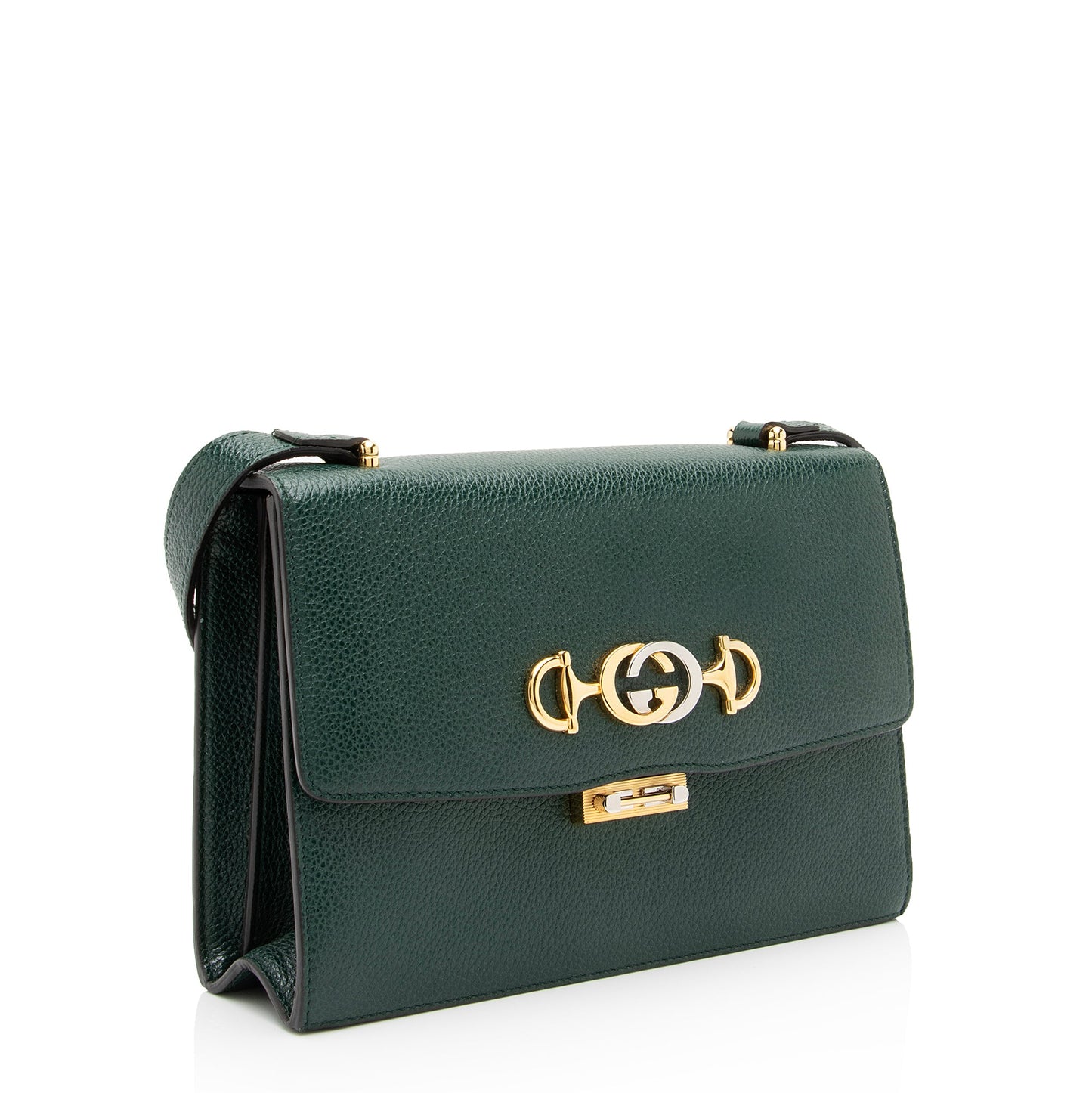Gucci Grained Calfskin Zumi Small Crossbody Bag (SHF-23619)