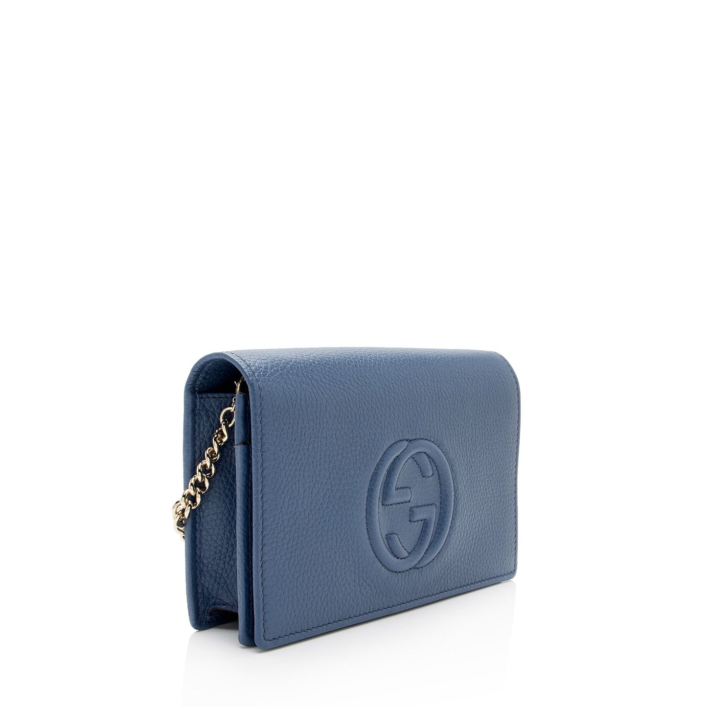 Gucci Grained Leather Soho Wallet on Chain Bag (SHF-6pAjFg)