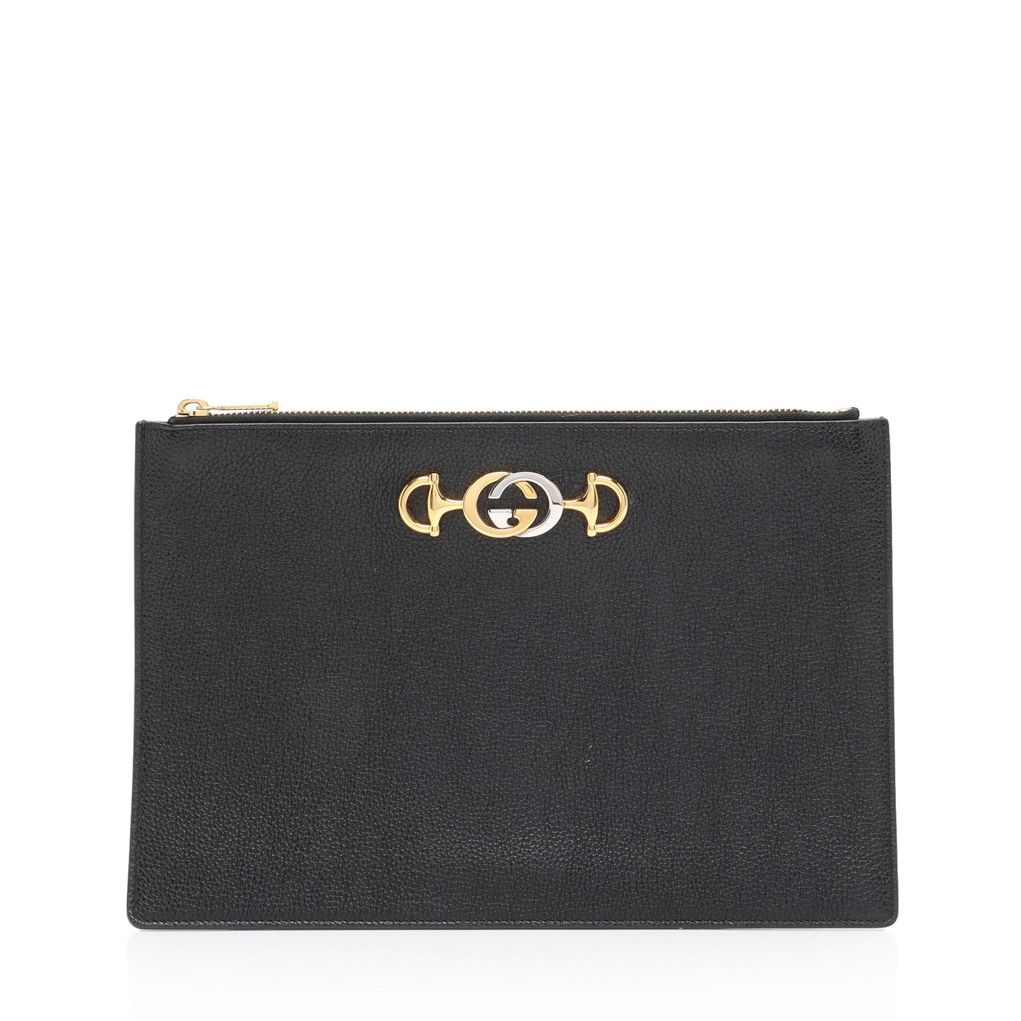 Gucci Grained Leather Zumi Pouch (SHF-AvV2u4)