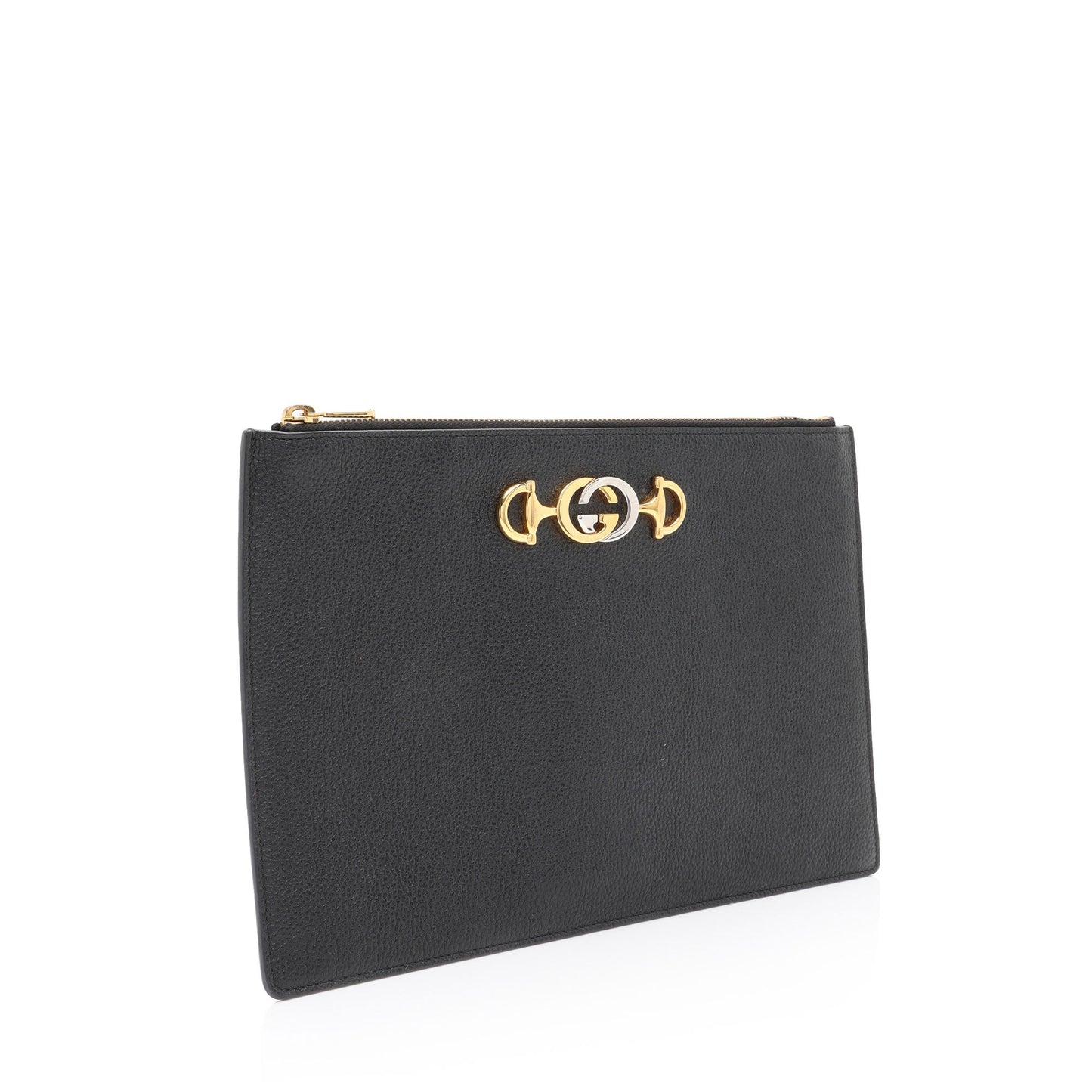 Gucci Grained Leather Zumi Pouch (SHF-AvV2u4)