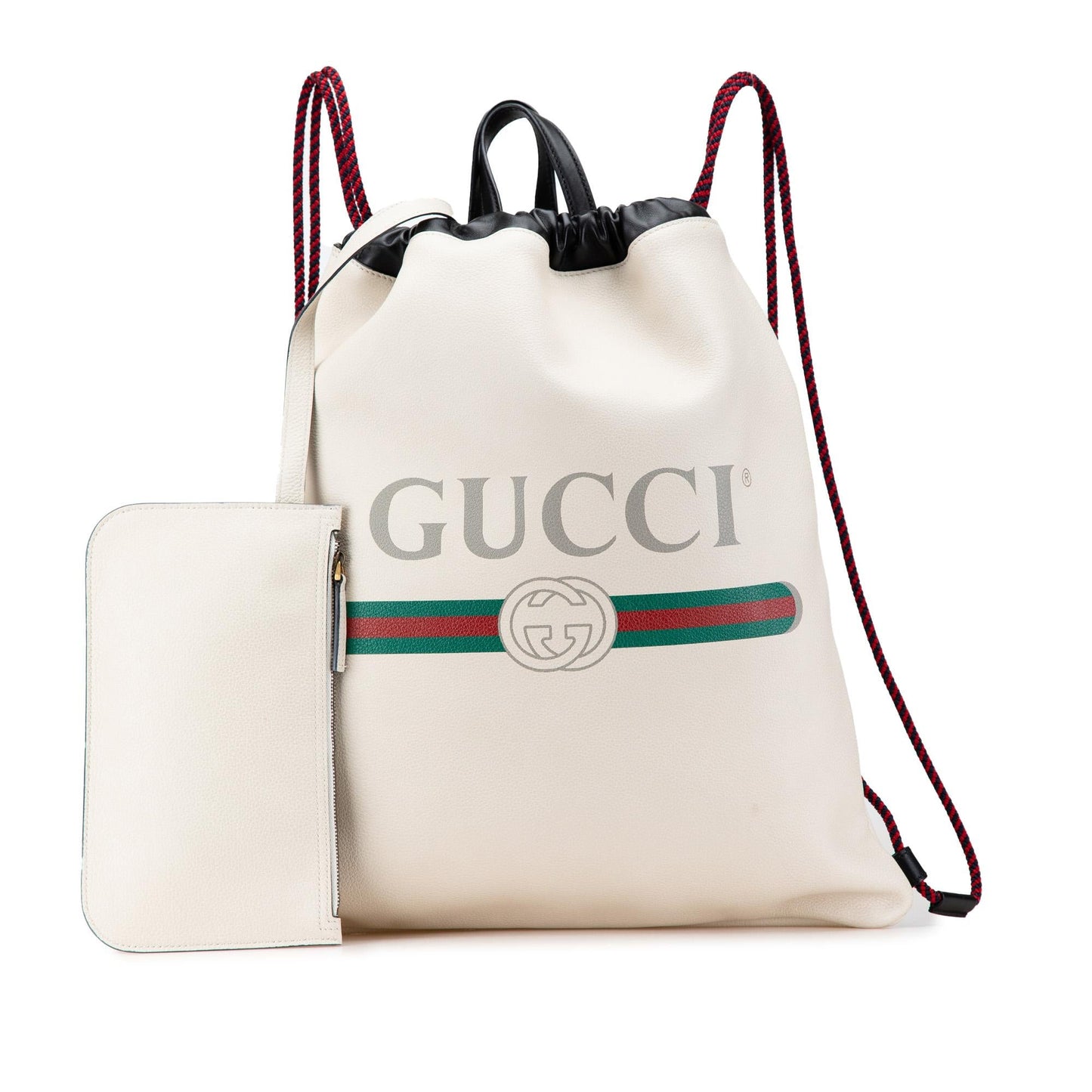 Gucci Gucci Logo Leather Backpack
