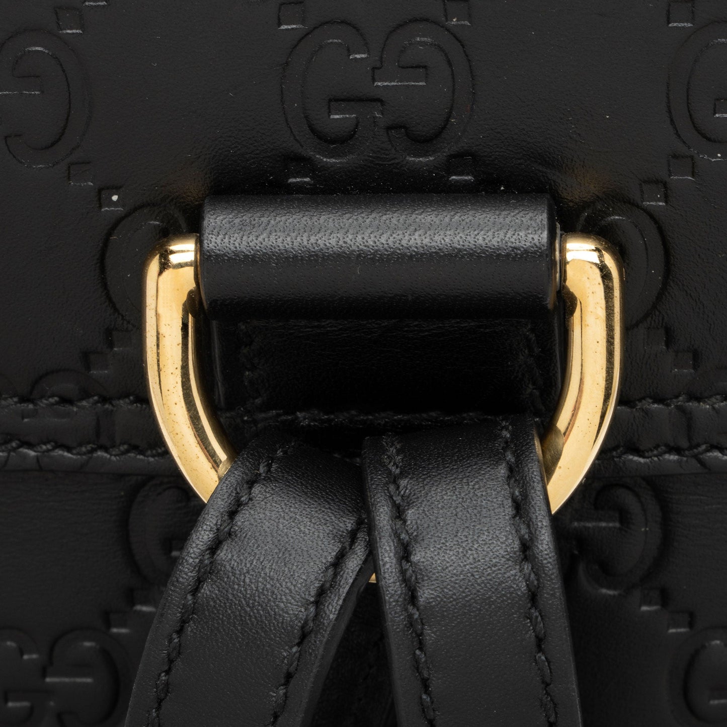 Gucci Guccissima Leather Padlock Backpack