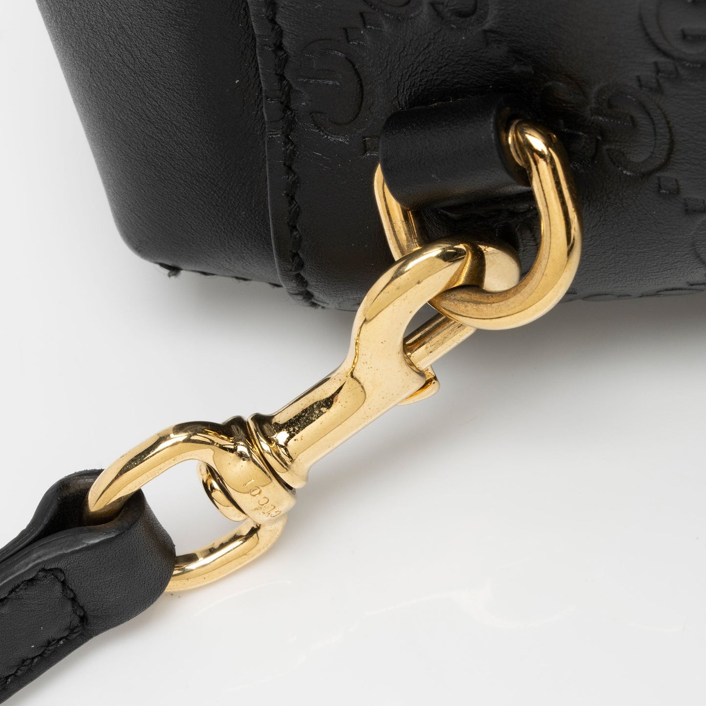 Gucci Guccissima Leather Padlock Backpack