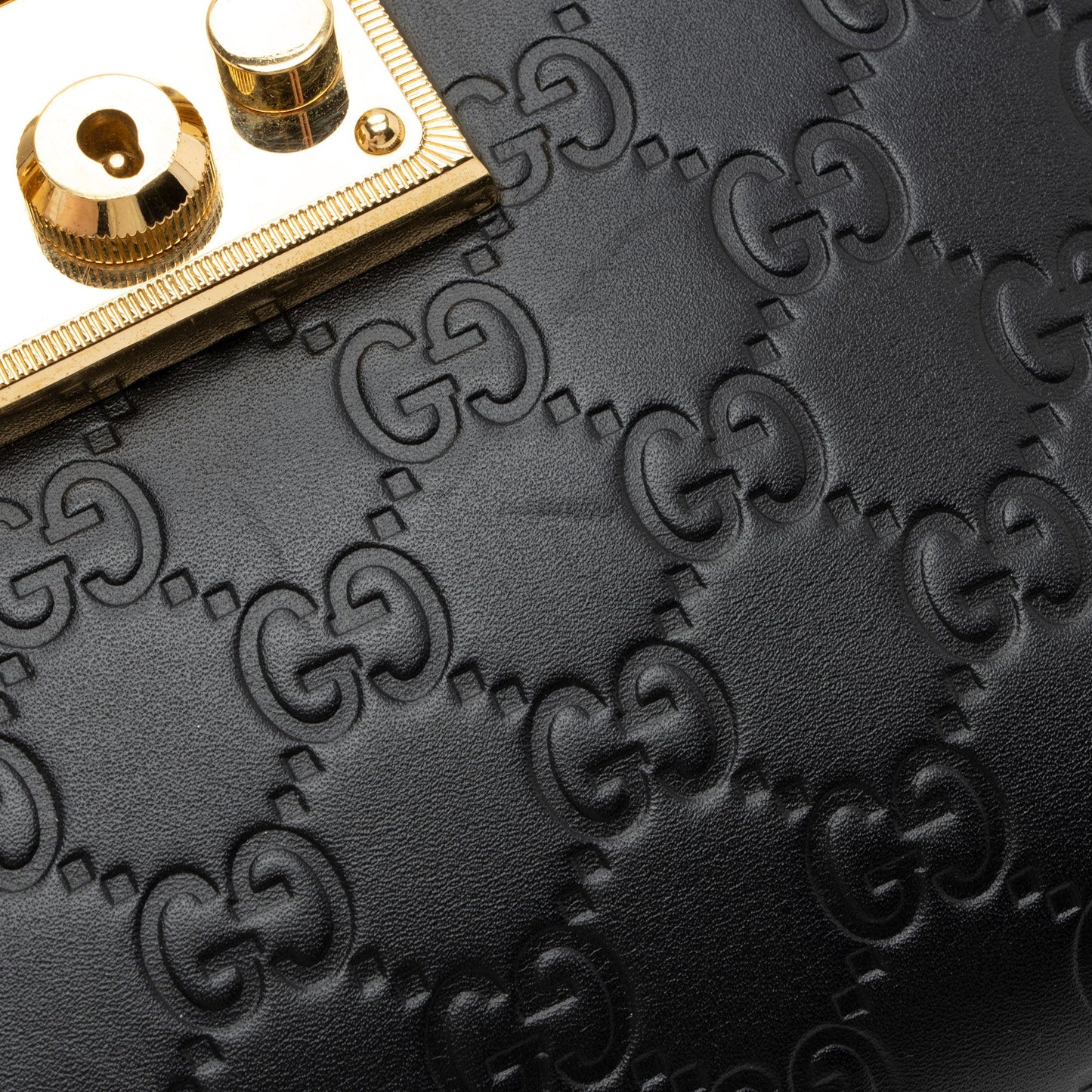 Gucci Guccissima Leather Padlock Backpack