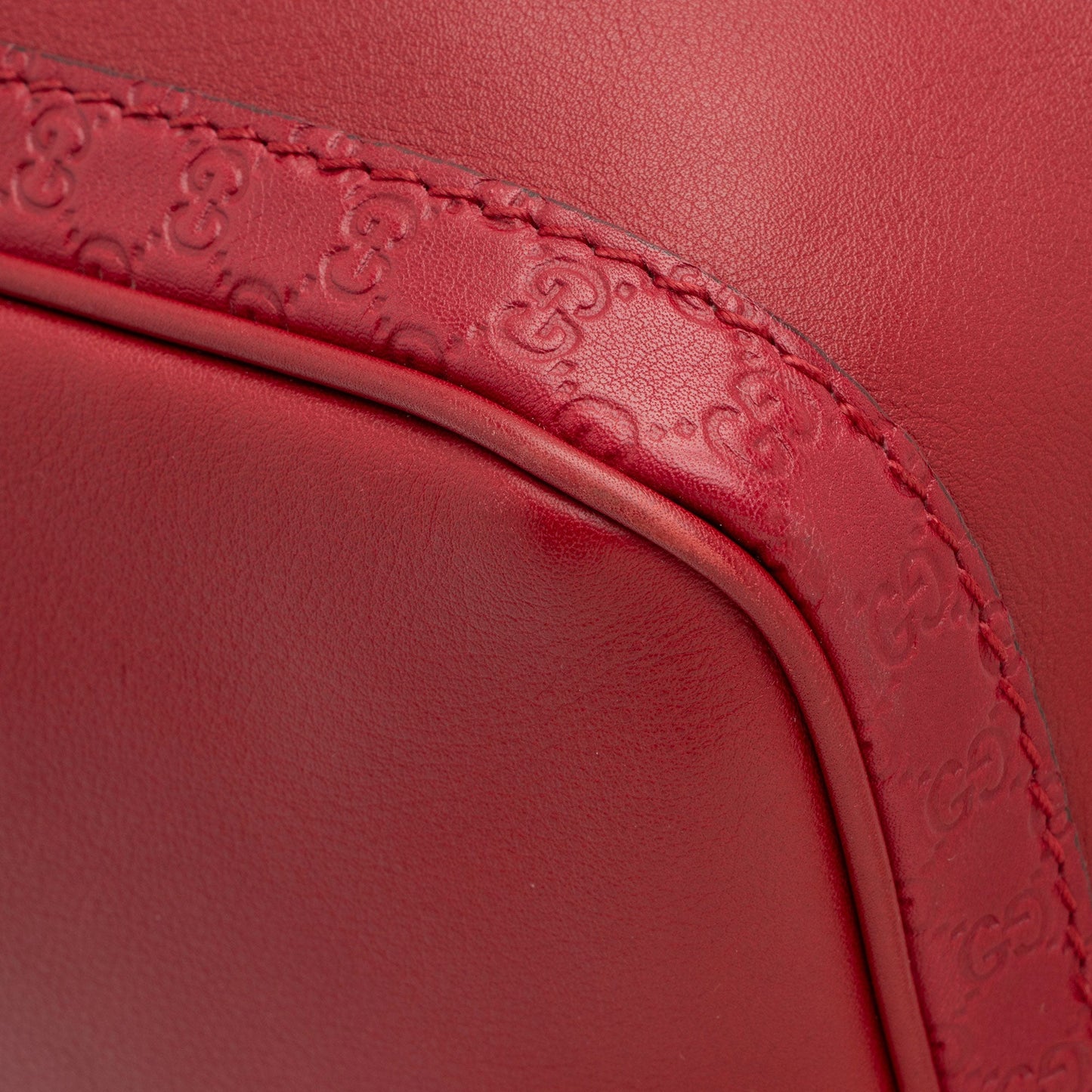 Gucci Leather Guccissima Trim Joy Boston Satchel
