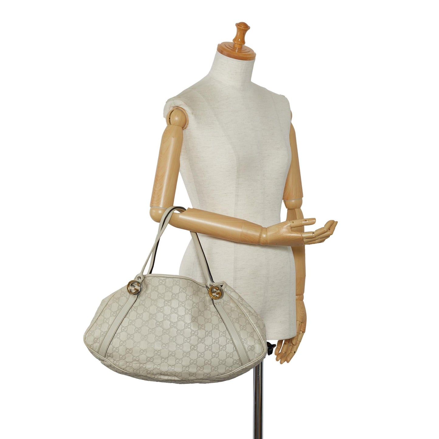 Gucci Guccissima Twins Shoulder Bag (SHG-MezGpk)