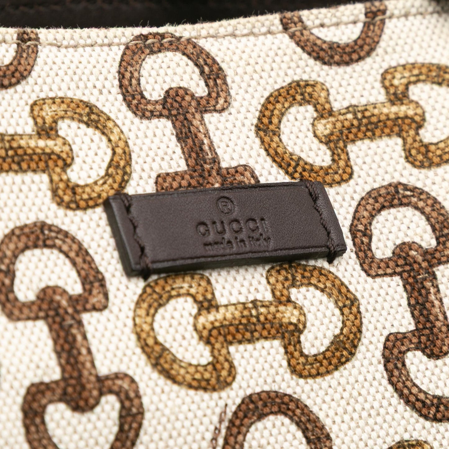 Gucci Horsebit Canvas Gifford Tote