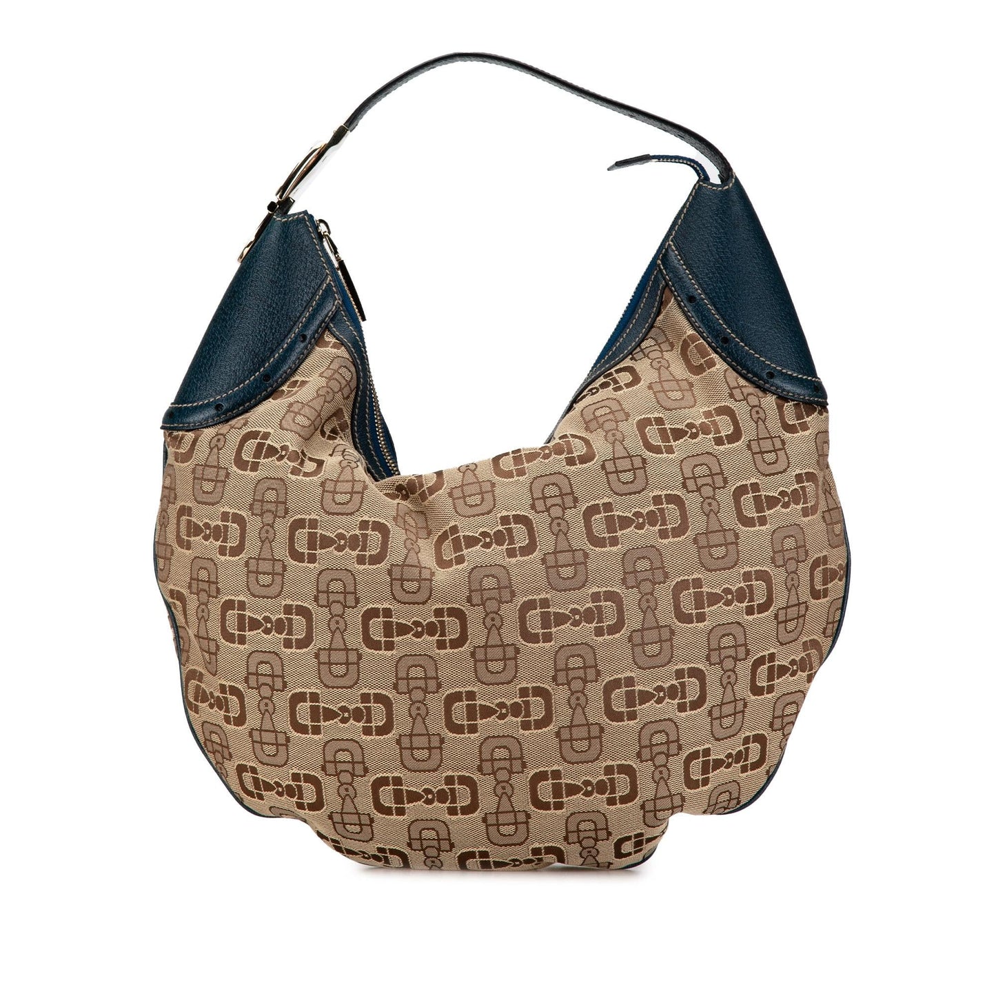 Gucci Horsebit Canvas Glam Hobo (SHG-FaQdKc)