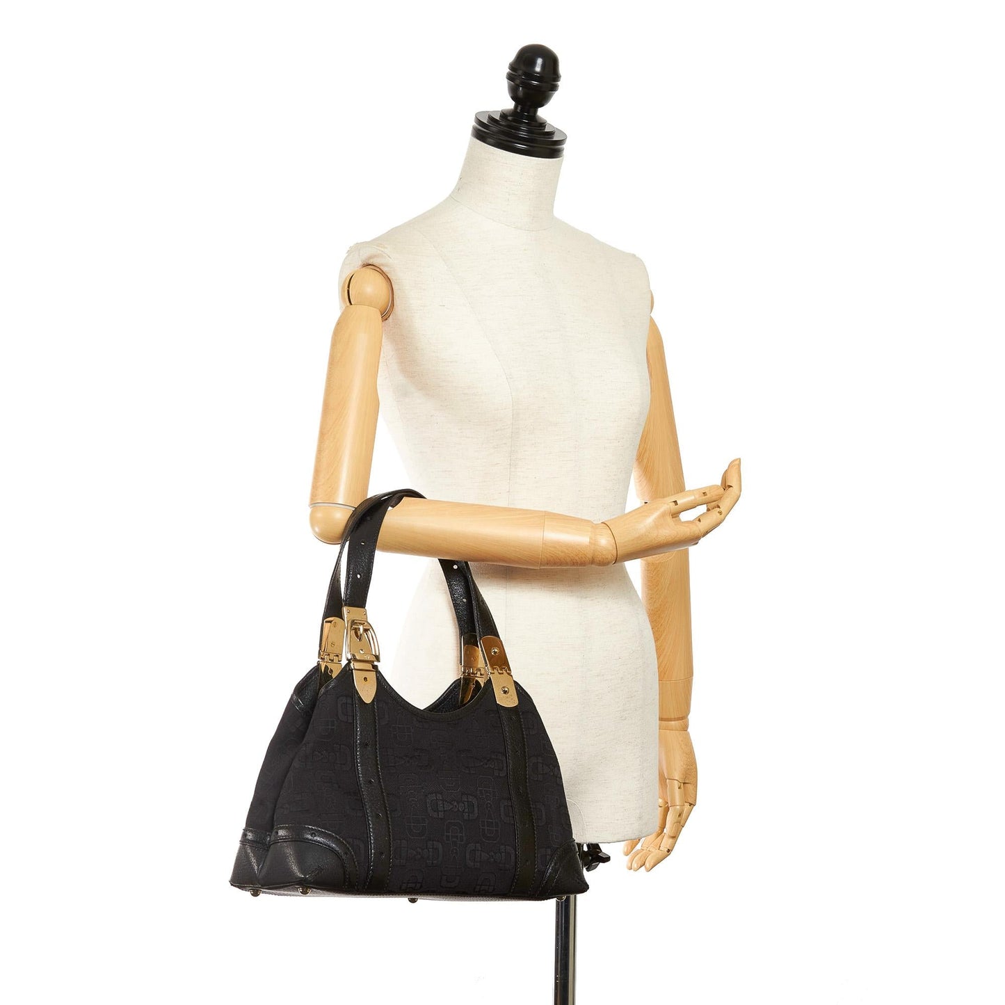 Gucci Horsebit Canvas Handbag (SHG-37321)