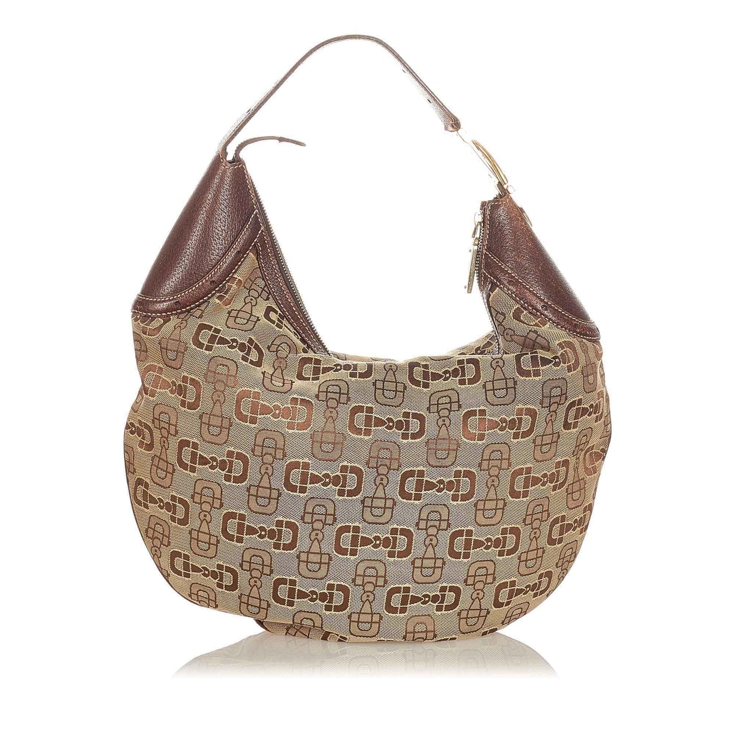 Gucci Horsebit Canvas Hobo Bag (SHG-22678)