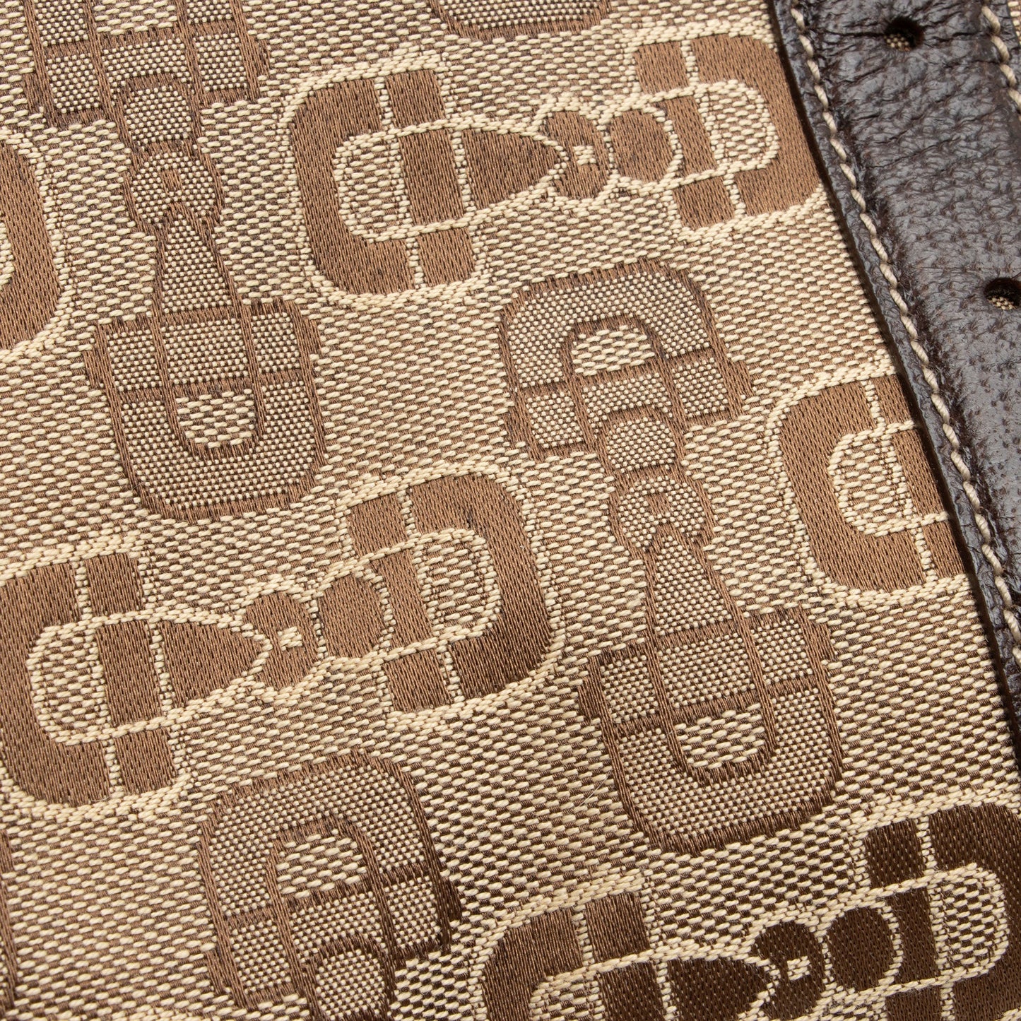 Gucci Horsebit Canvas Shoulder Bag (SHF-t8v4XG)