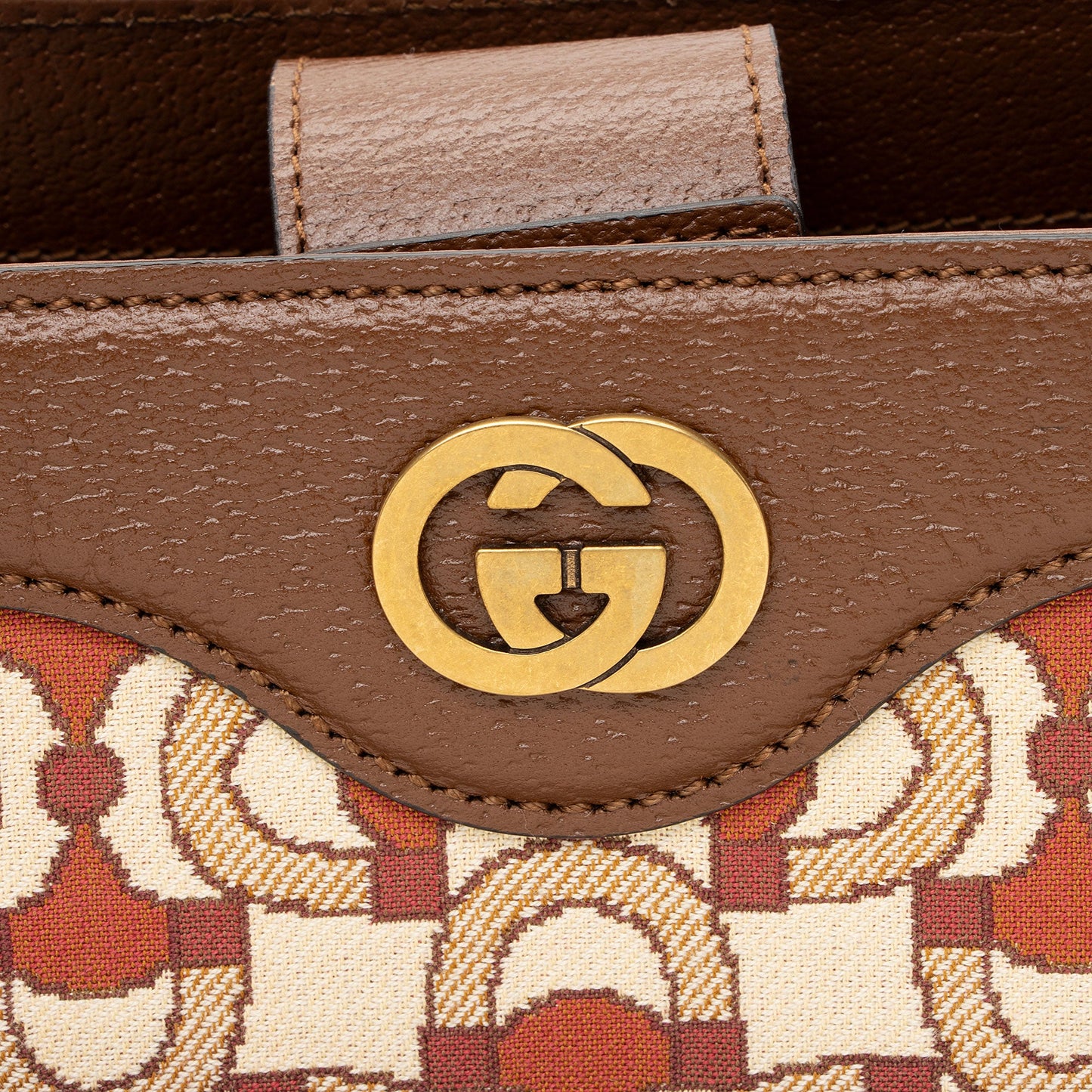 Gucci Horsebit Jacquard Interlocking G Tote