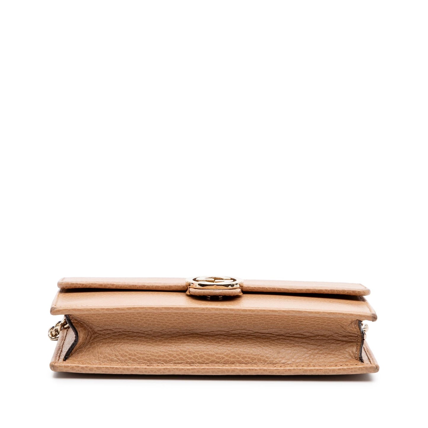 Gucci Interlocking G Dollar Calfskin Wallet on Chain