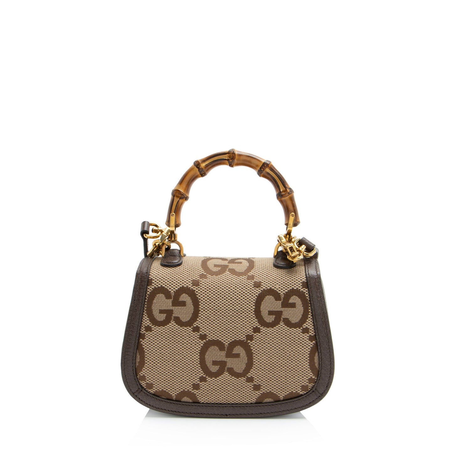 Gucci Jumbo GG Canvas Bamboo 1947 Mini Top Handle