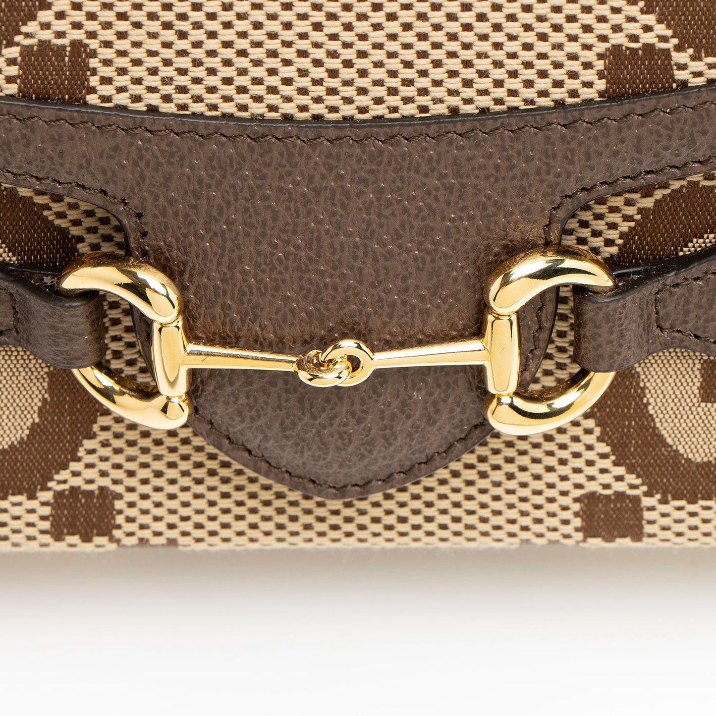 Gucci Jumbo GG Canvas Horsebit 1955 Mini Shoulder Bag