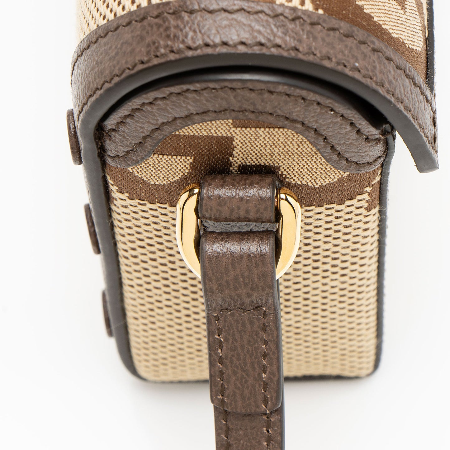 Gucci Jumbo GG Canvas Horsebit 1955 Mini Shoulder Bag