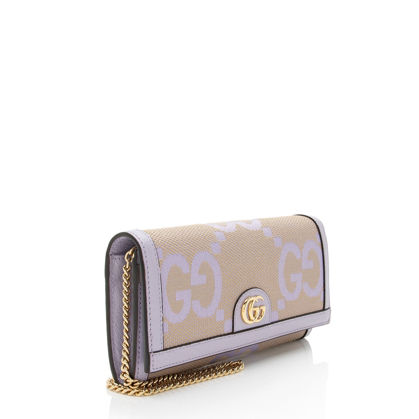 Gucci Jumbo GG Canvas Ophidia Continental Wallet on Chain
