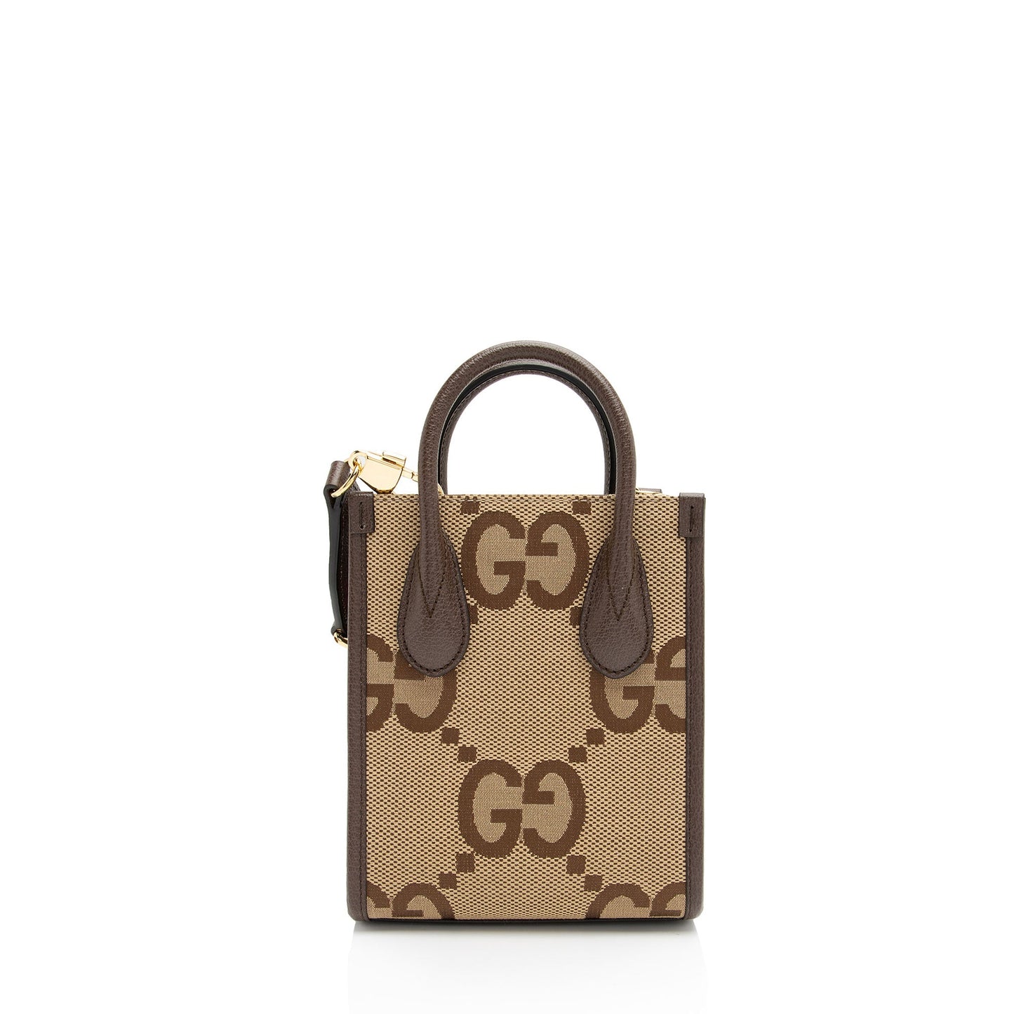 Gucci Jumbo GG Canvas Vertical Mini Tote (SHF-WxnvE9)