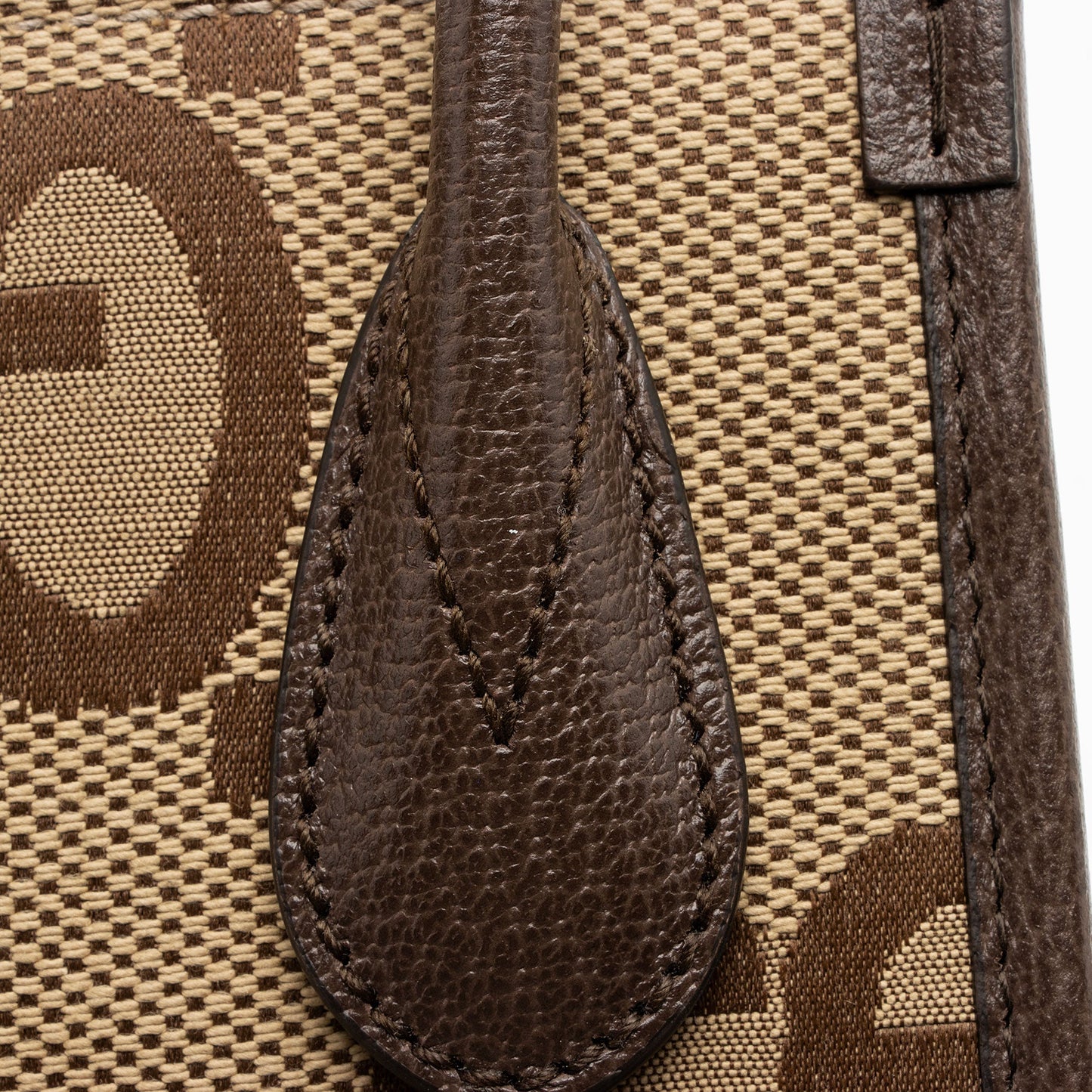 Gucci Jumbo GG Canvas Vertical Mini Tote (SHF-WxnvE9)