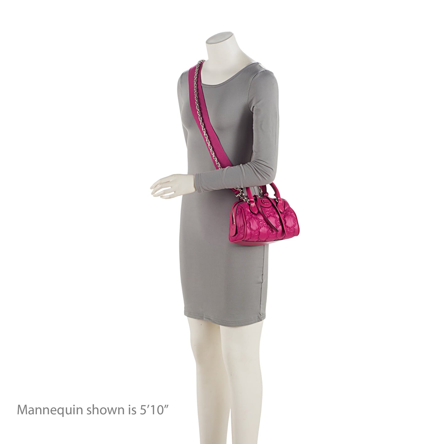 Gucci Jumbo GG Matelasse Nylon Mini Bowling Bag