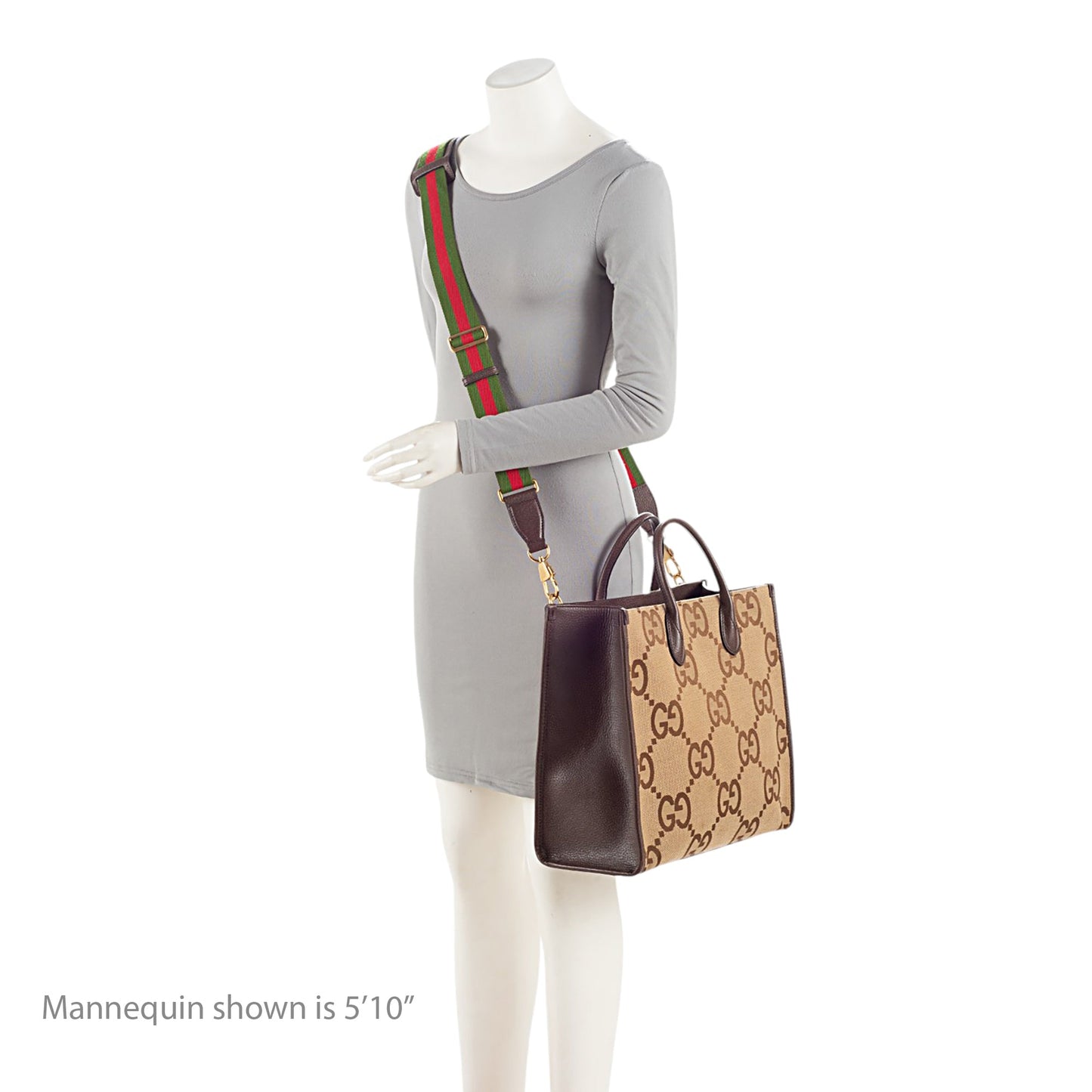 Gucci Jumbo GG Canvas Web Tote