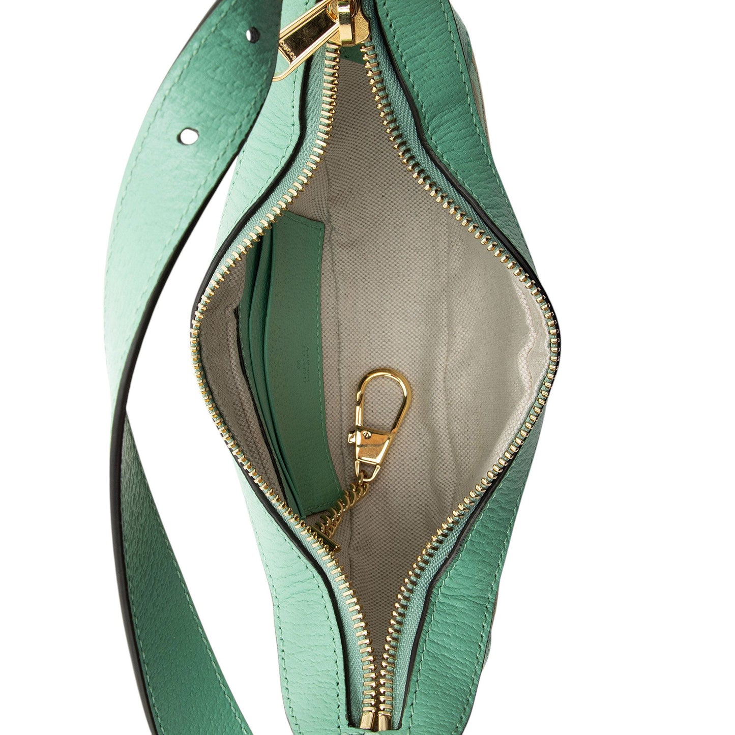Gucci Jumbo GG Web Half Moon Mini Hobo