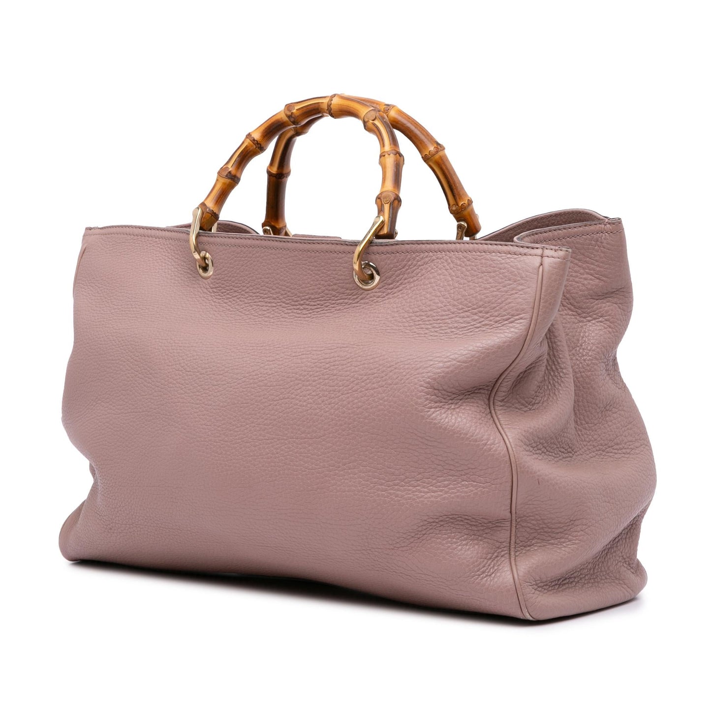 Gucci Large Calfskin Bamboo Shopper Satchel