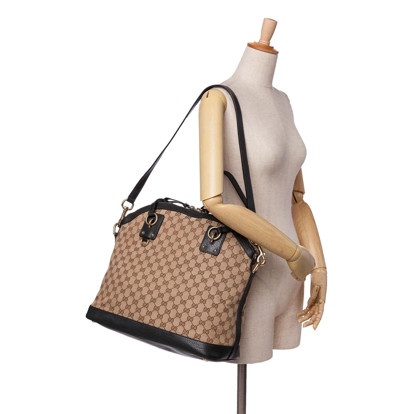 Gucci Large GG Canvas Charm Dome Satchel
