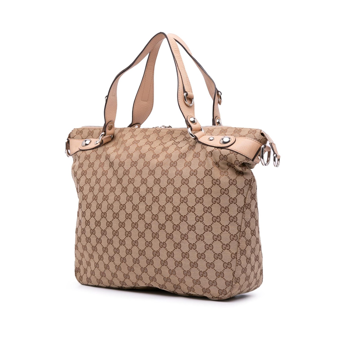 Gucci Large GG Canvas Icon Bit Satchel