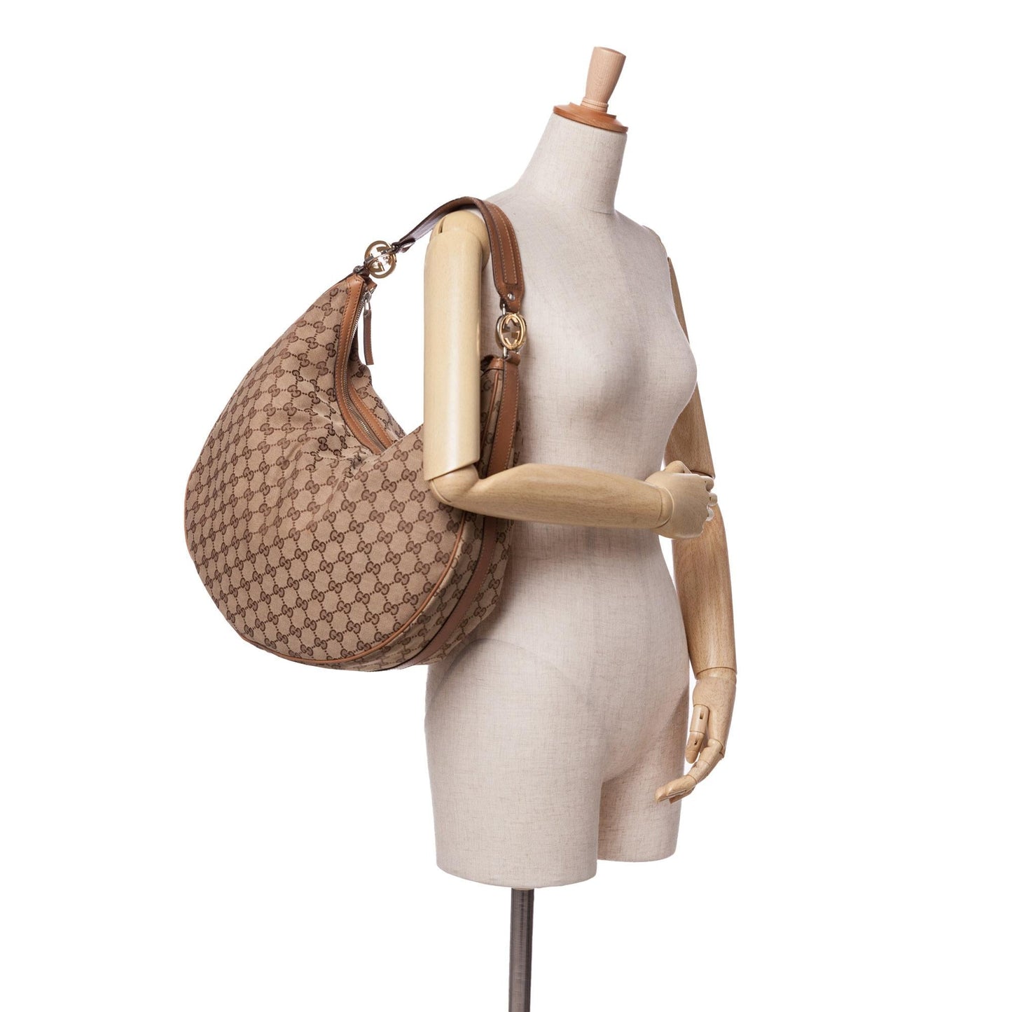 Gucci Large GG Canvas Twins Hobo