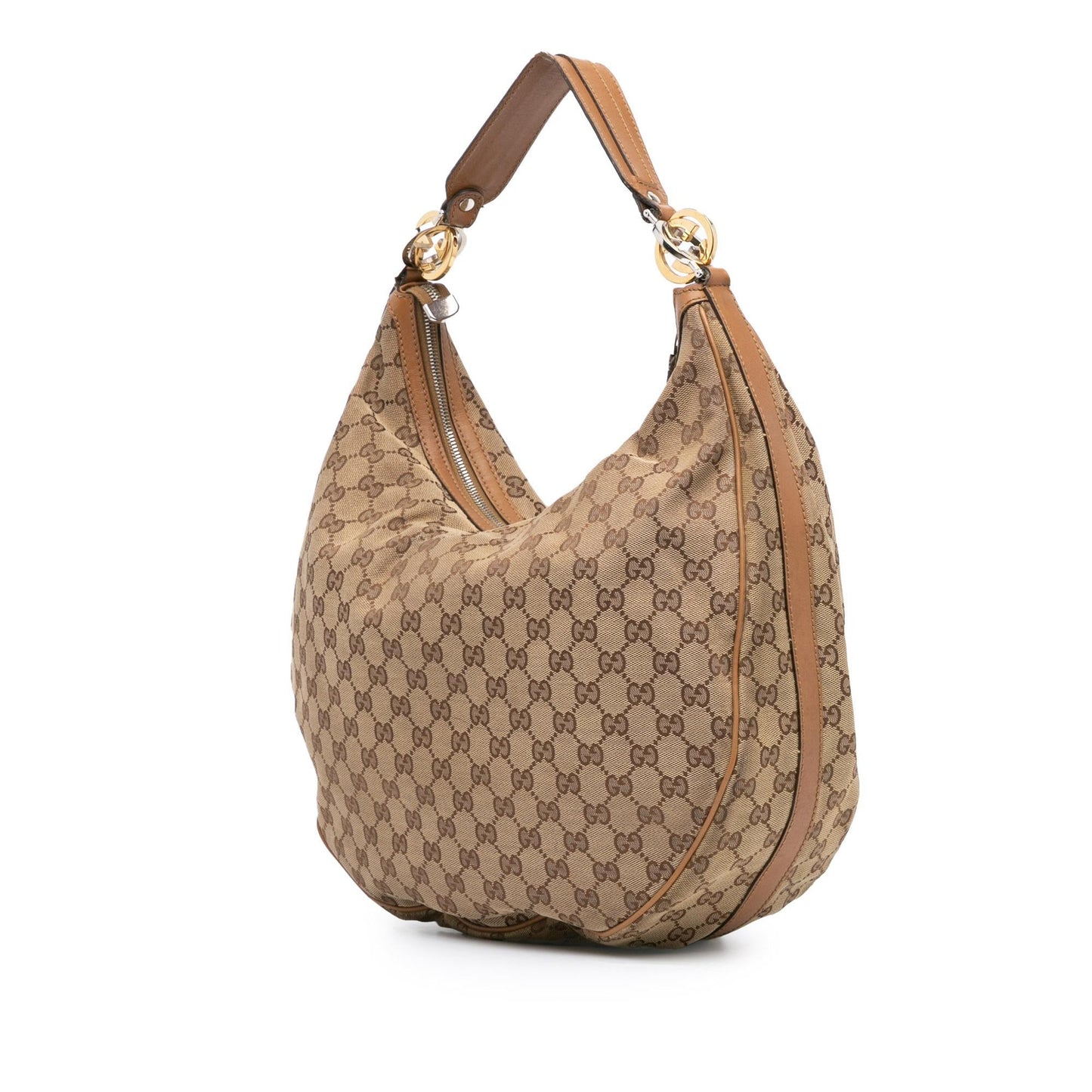 Gucci Large GG Canvas Twins Hobo