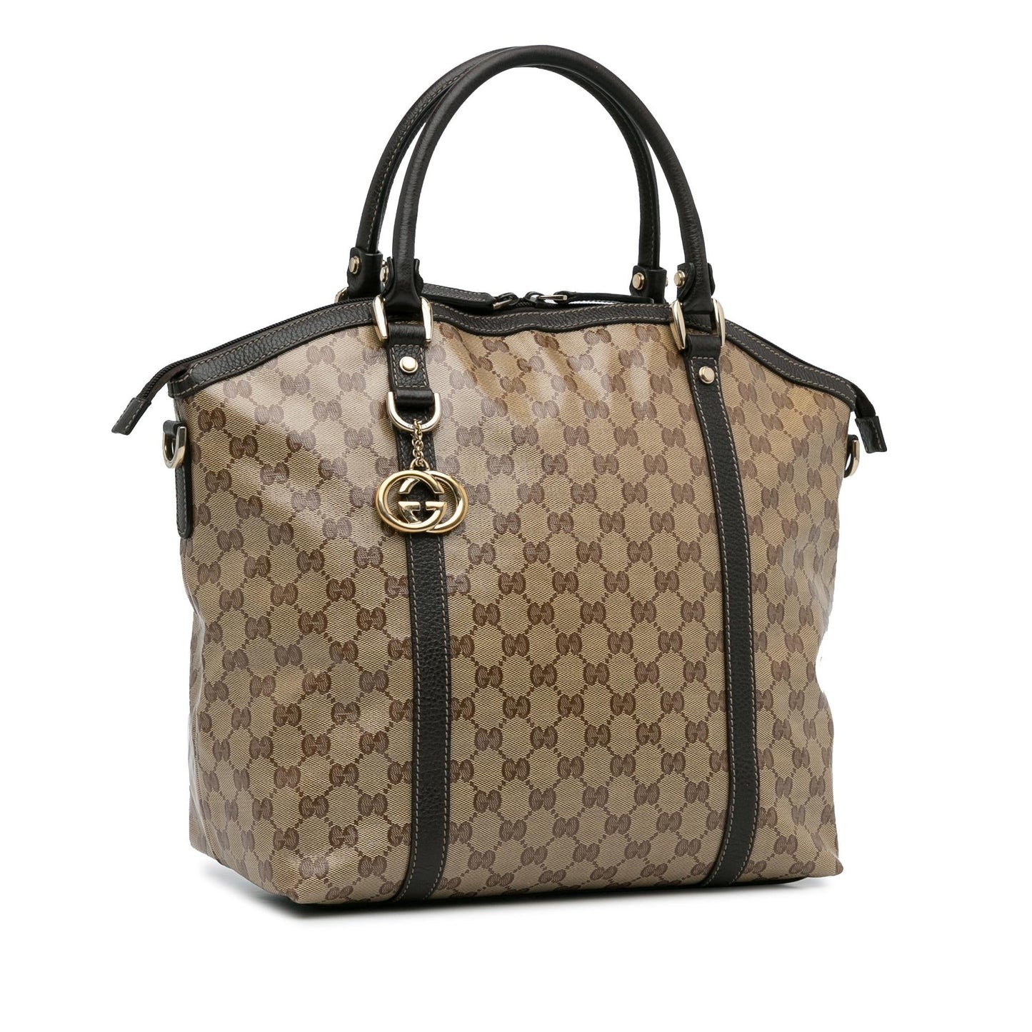 Gucci Large GG Crystal Charm Dome Bag (SHG-CTXgW8)