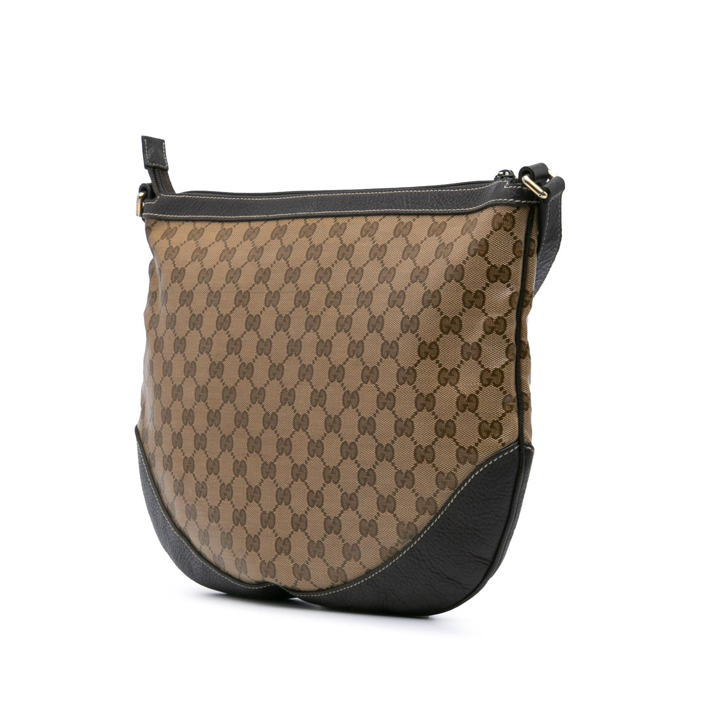 Gucci Large GG Crystal Half Moon Hobo