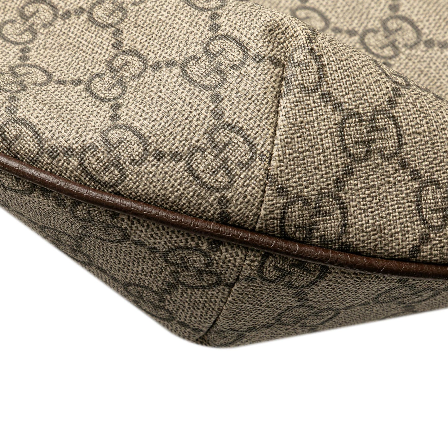 Gucci Large GG Supreme Web Ophidia Half Moon Hobo