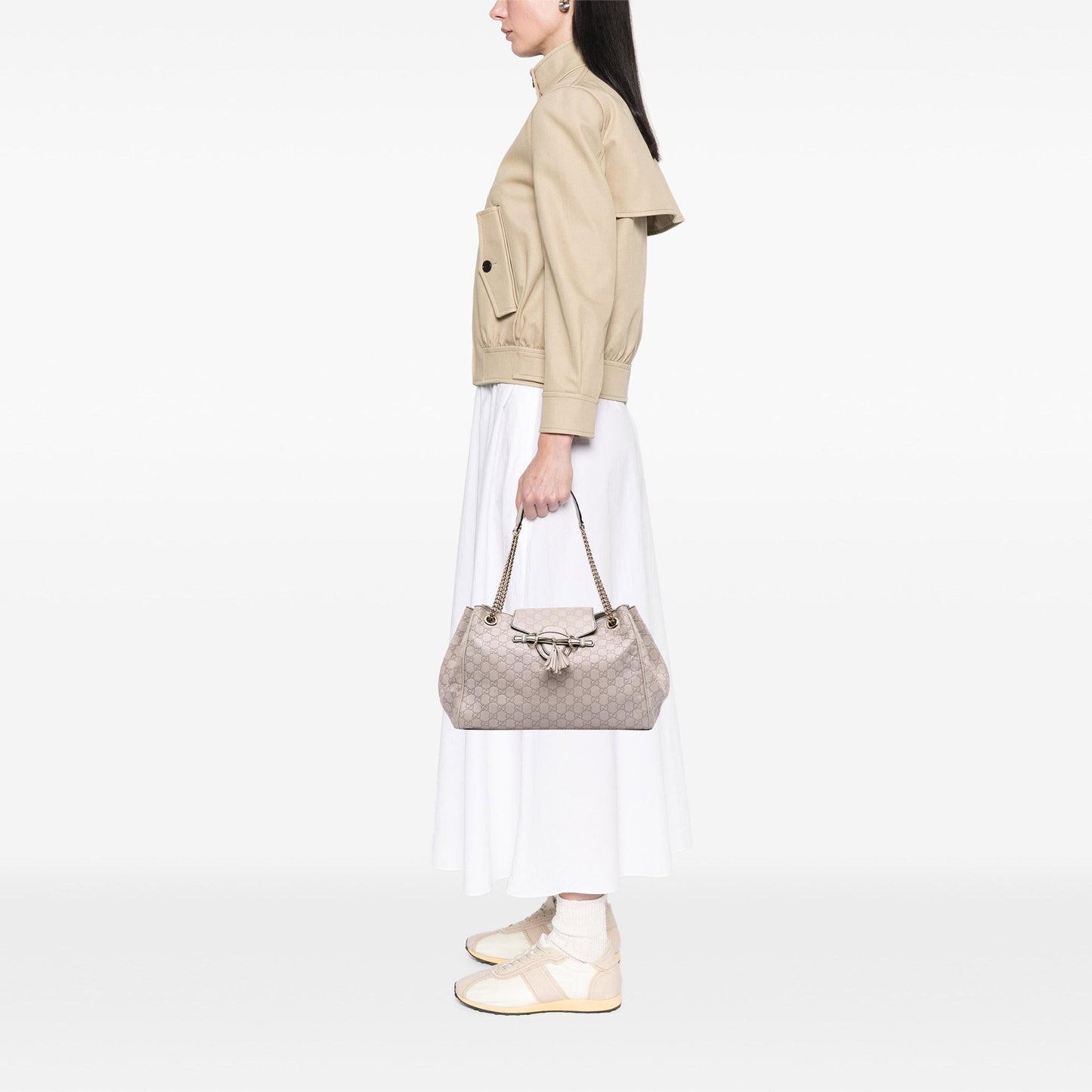 Gucci Large Guccissima Emily Chain Shoulder Bag