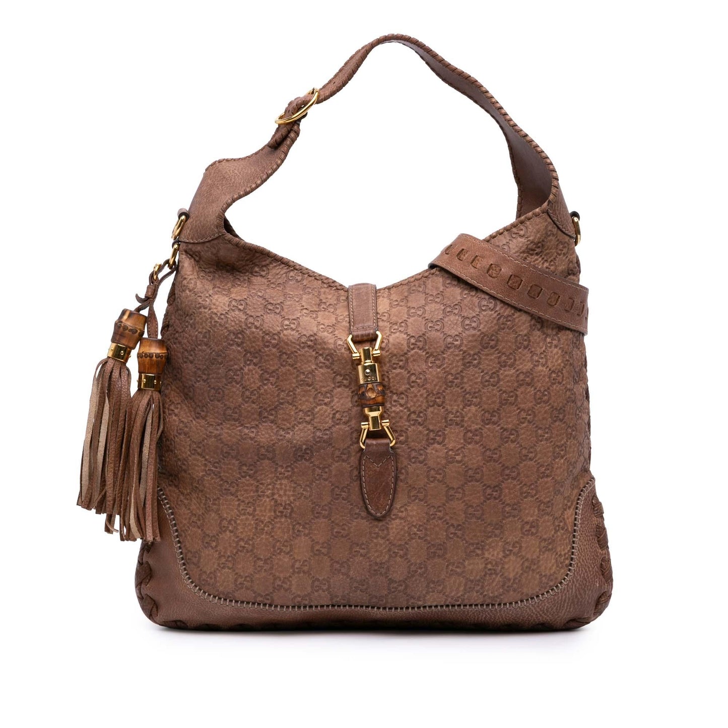 Gucci Large Guccissima New Jackie Satchel