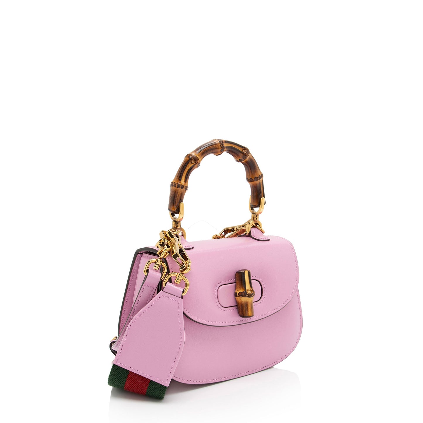 Gucci Leather Bamboo 1947 Mini Top Handle (SHF-bLJULR)