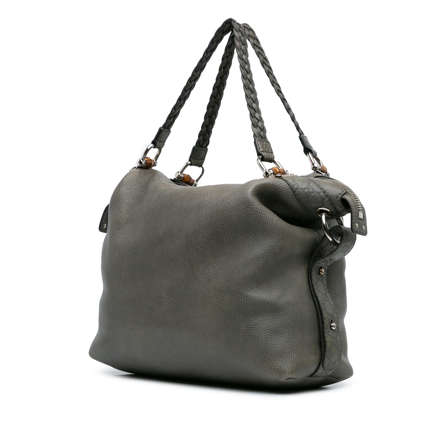 Gucci Leather Bamboo Bar Tote (SHG-JuxF7a)