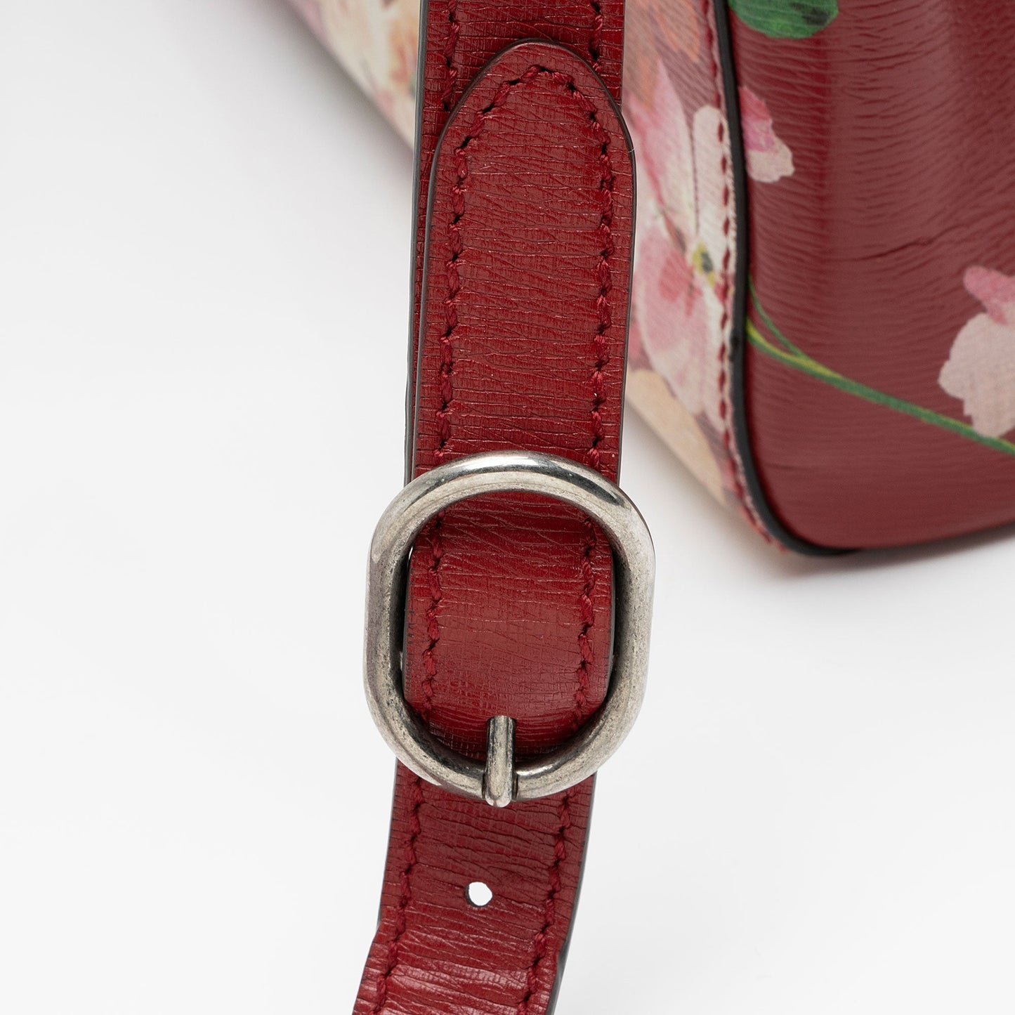 Gucci Leather Bamboo Blooms Medium Shopper Tote
