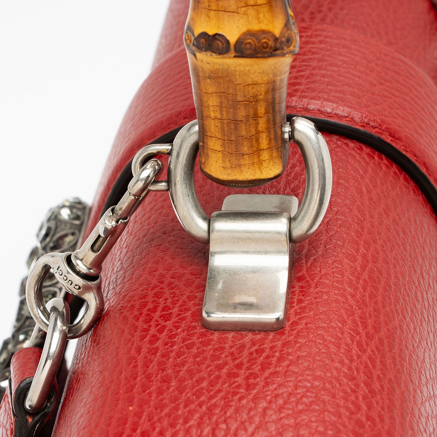 Gucci Leather Bamboo Dionysus Medium Top Handle Bag (SHF-PpGpkP)