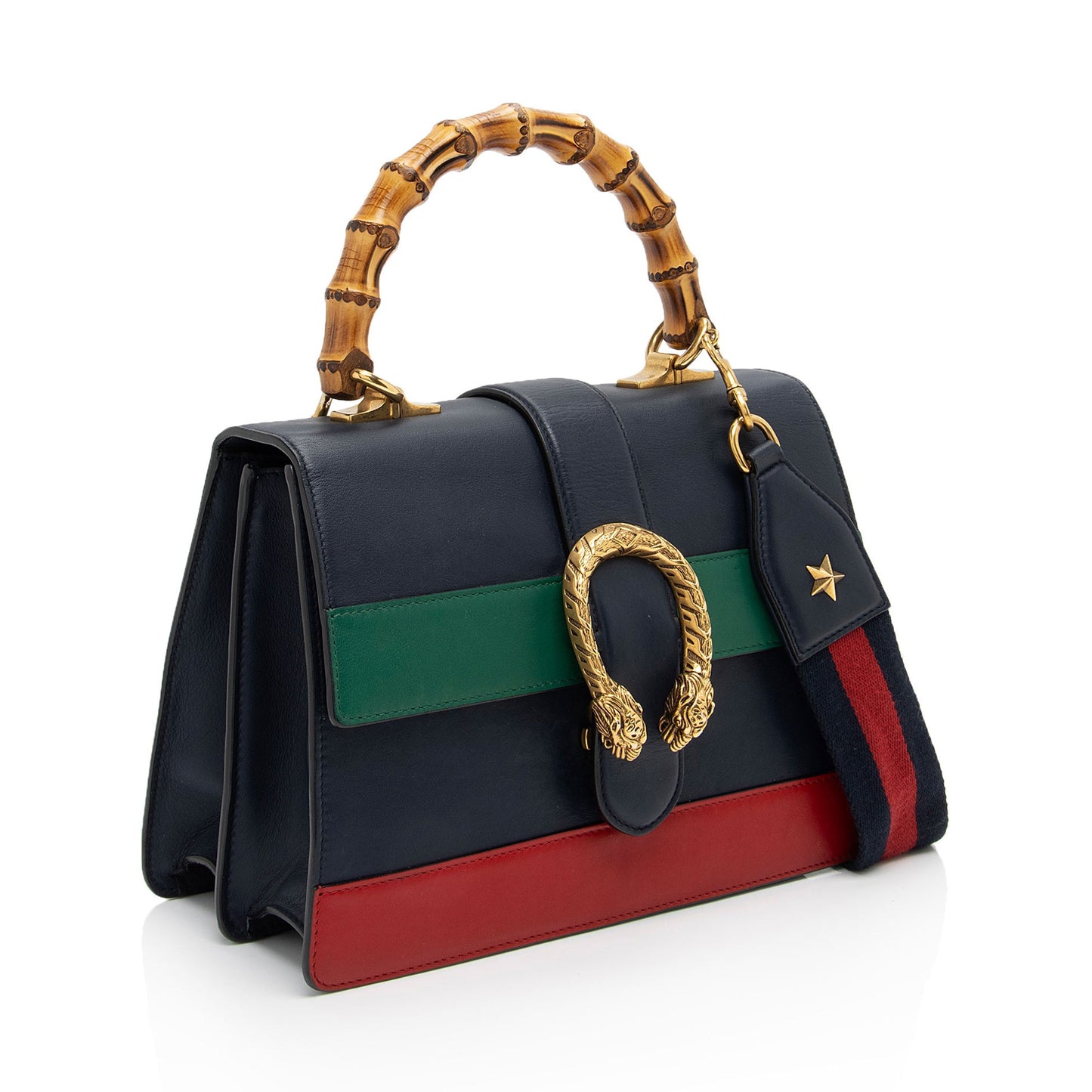 Gucci Leather Bamboo Dionysus Medium Top Handle (SHF-ZwptD2)